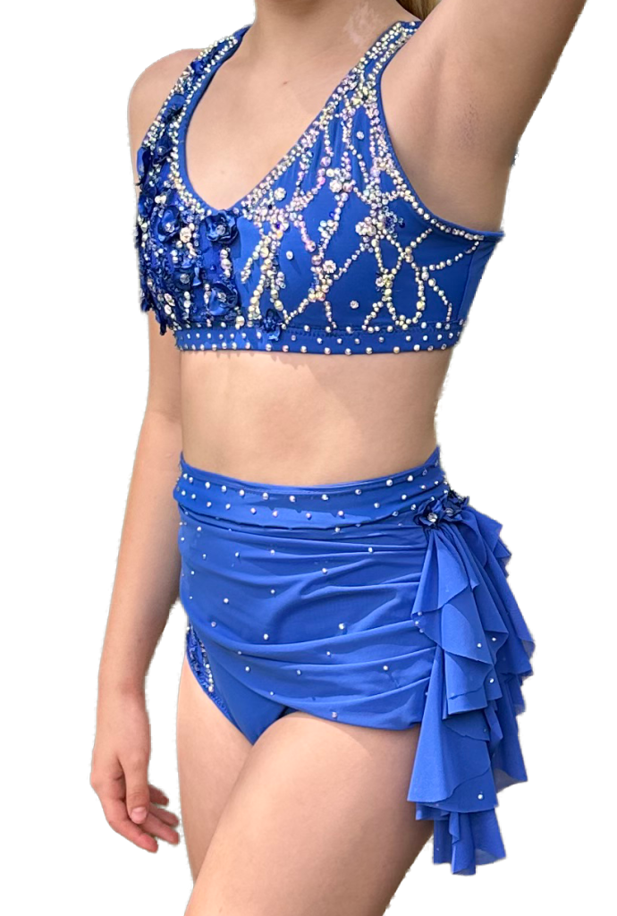 measuring taoe aand chalk image dance studio black and white photo of dancer  Photo of American Flag Rhinestones adding Sparkle to Cheer Uniforms and Dancewear blue custom 2 piece lyrical costume by sewn 2 dance