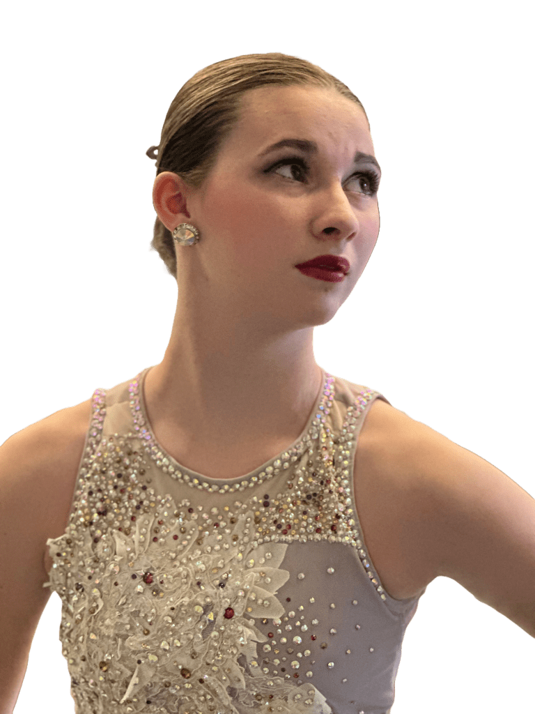 Image of Lyrical custom competitive solo dancewear for lyrical transformation created by Sewn 2 Dance 