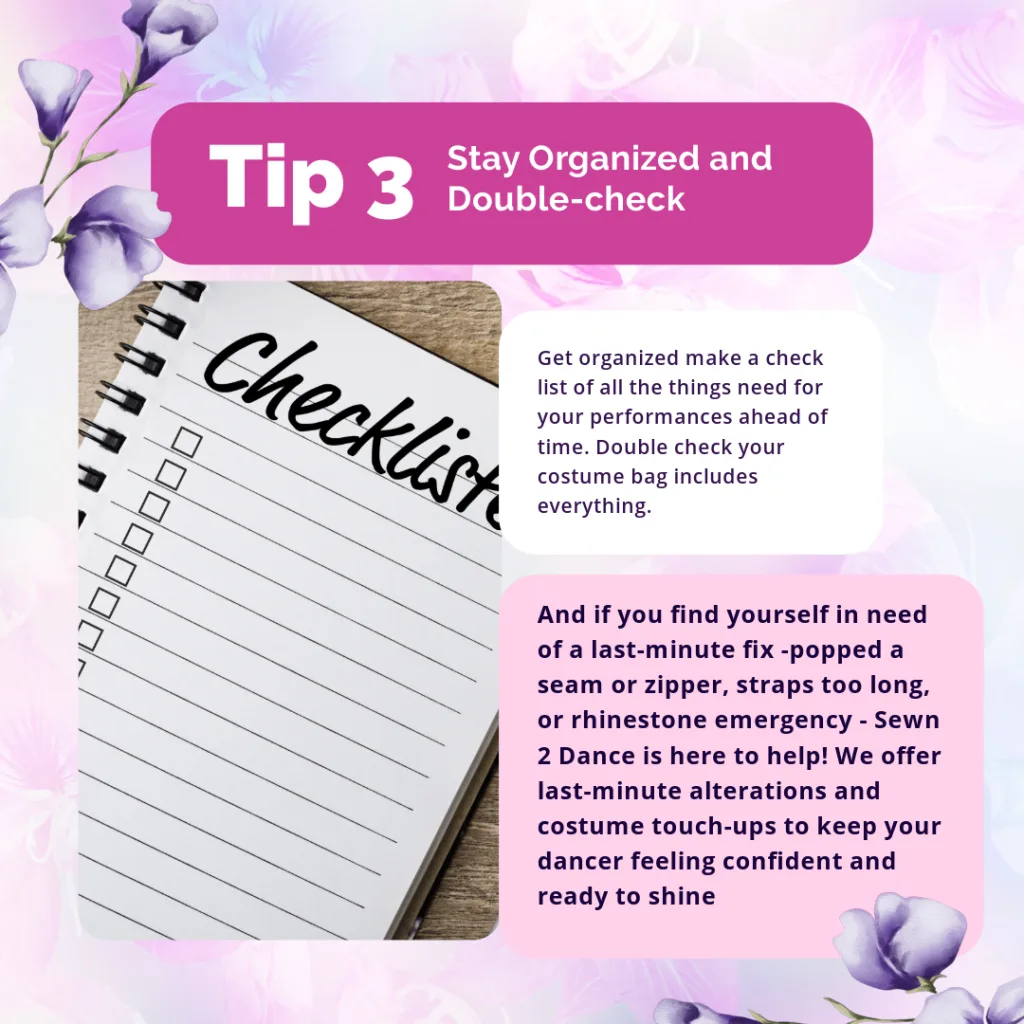 tip 3 checklist picture to stay oprganized