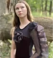 SOLO CUSTOM COSTUME CREATED BY SEWN 2 DANCE BLACK VELVET ONE SLEEVE WITH RUFFLE AND LARGE ROSE ON FRON
