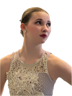 Custom Lyrical Transformation Solo Costume in Purple and Ivory