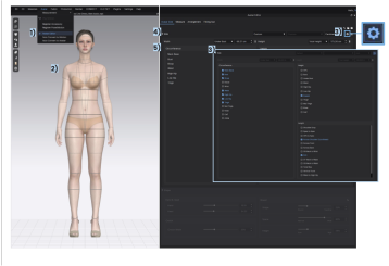 Screen Shot of Avatar and Measurements being add to create individual Custom Avatar